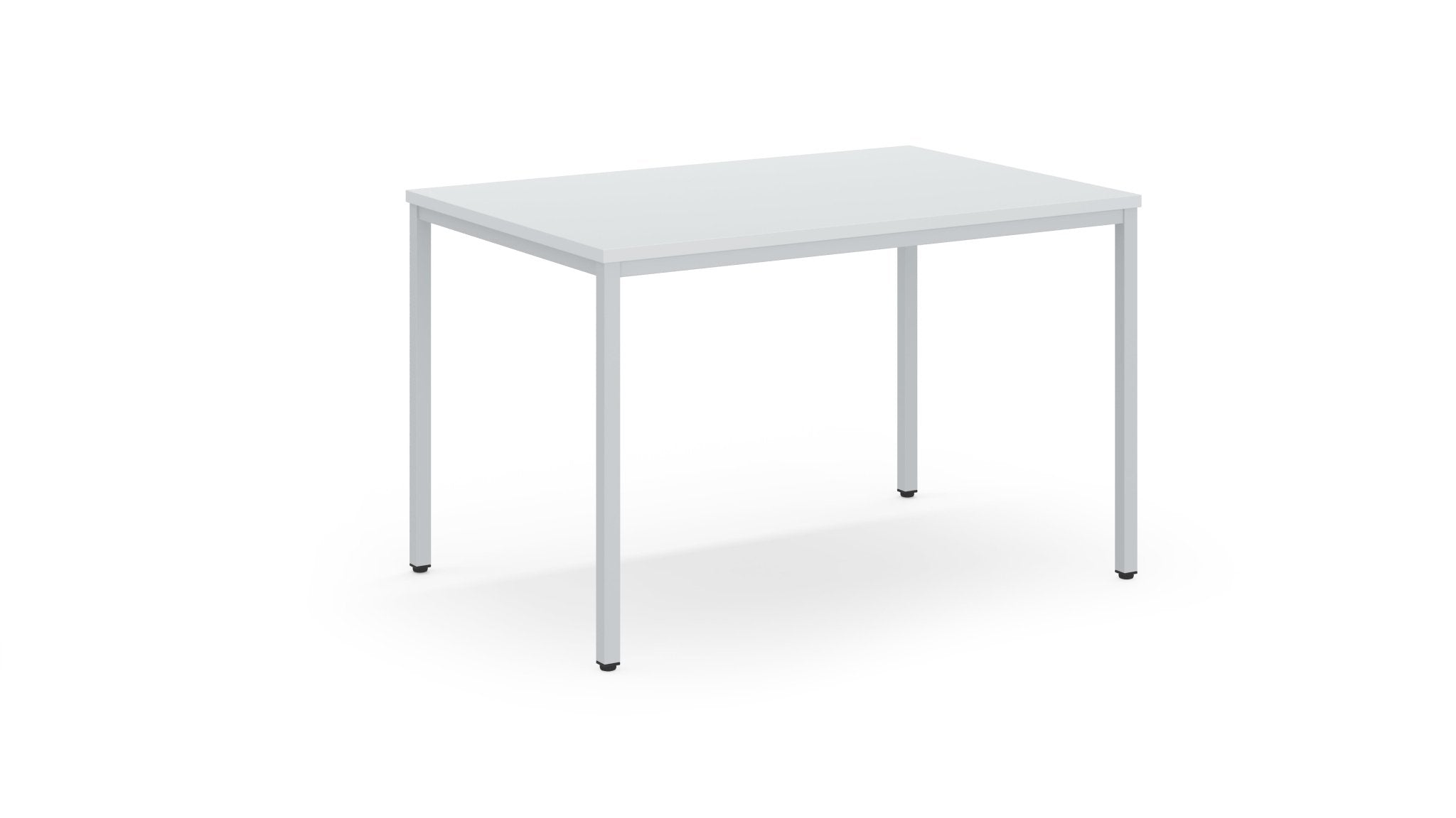 Kantinetafel PM 120x80 met wit blad en wit frame