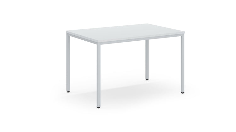 Kantinetafel PM 120x80 met wit blad en wit frame