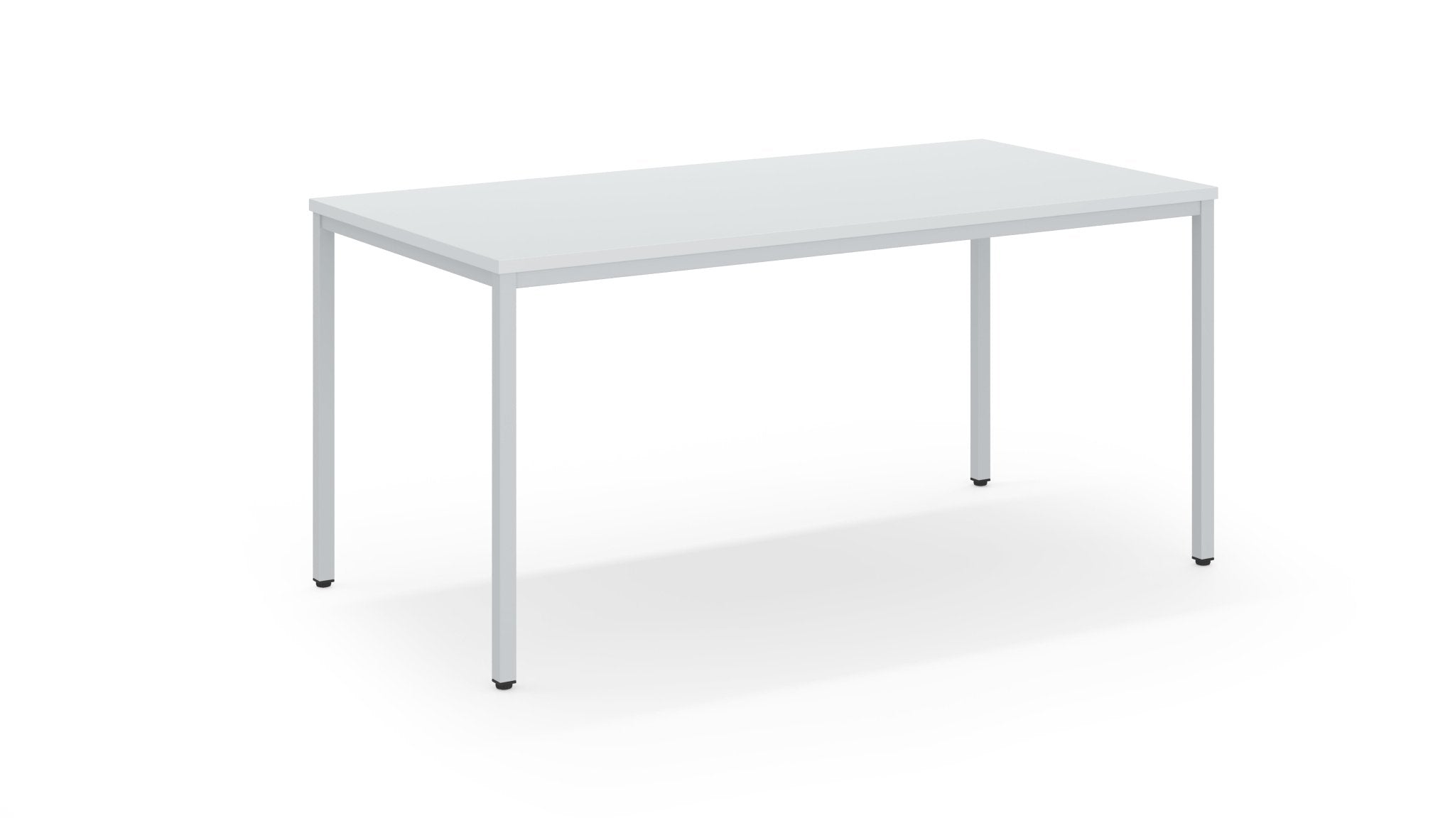Praktische witte kantinetafel 160 bij 80 cm