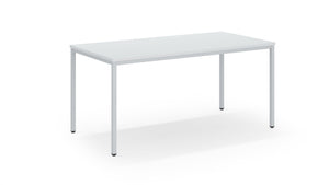 Praktische witte kantinetafel 160 bij 80 cm