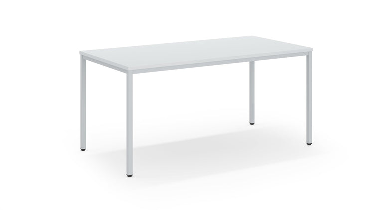 Praktische witte kantinetafel 160 bij 80 cm