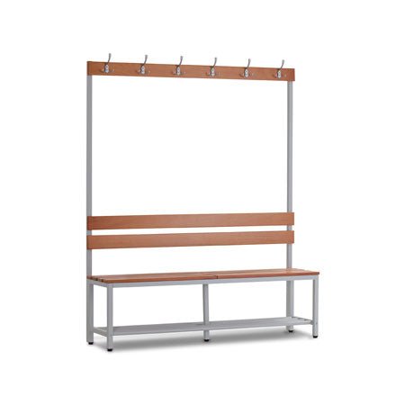 Kleedkamerbank 150 cm Grijs/Beuken