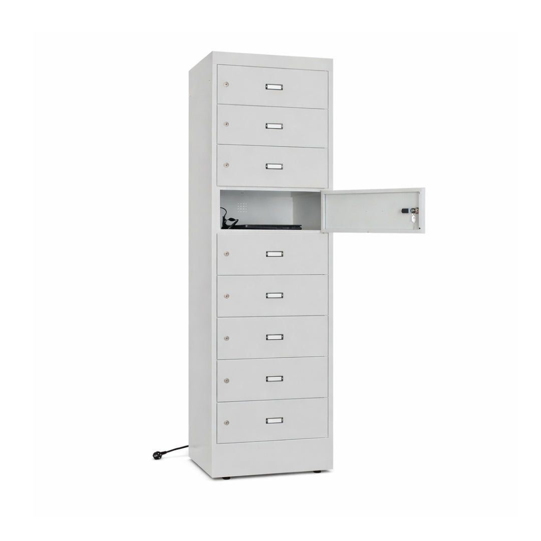 Laptopkast DPK 180-1.10 cilinder 7035 (oplaadvoorziening)