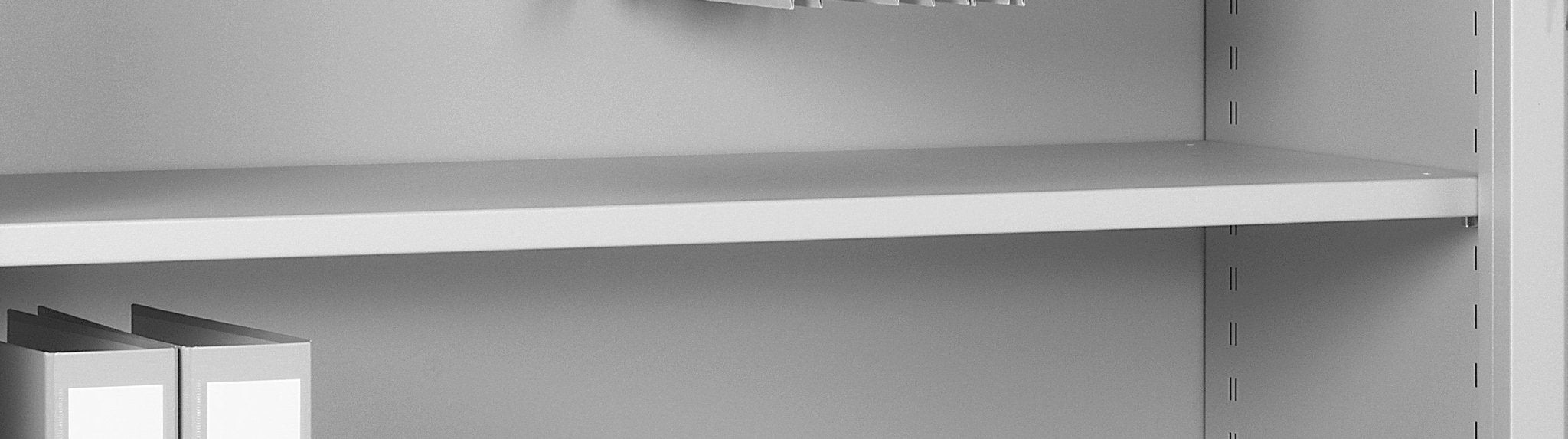 Legbord in RAL9006 voor CHS roldeurkasten