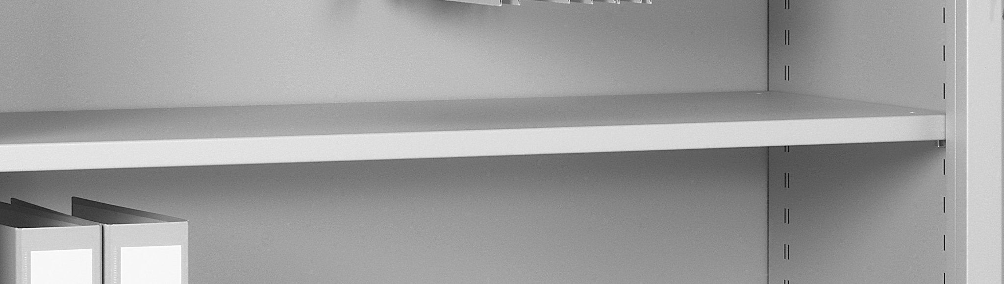 Legbord in RAL9006 van 80x45 cm voor CHS roldeurkasten