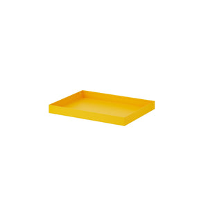 Geel gelakt legbord dicht 53 cm