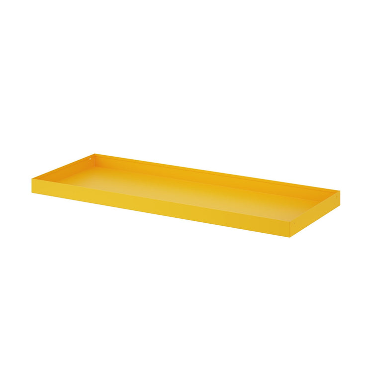 Geel dichtgelakt legbord 100 cm