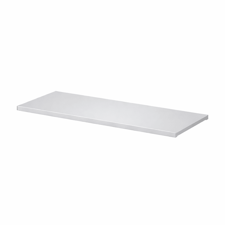 Aluminiumkleurig legbord 180 cm
