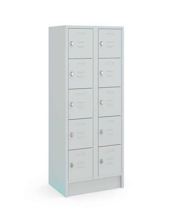 CHB Basic 180-2.10 locker met ventilatieprofiel grijs