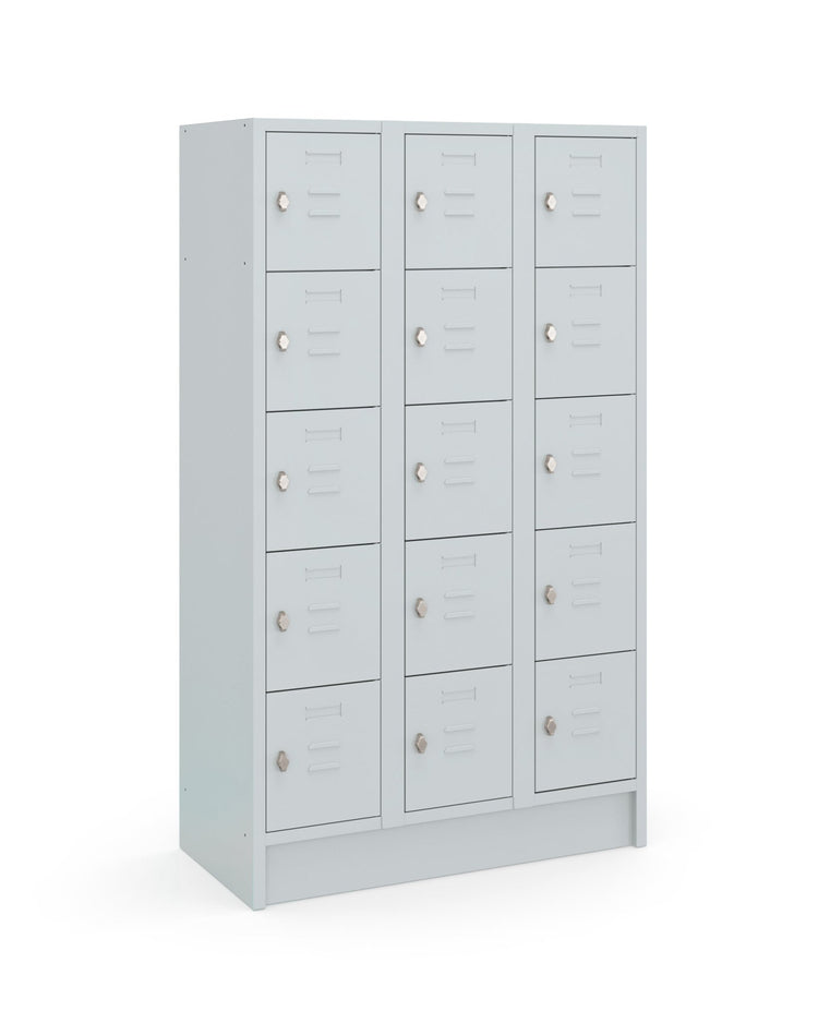 Ruime CHB Basic 180-3.15 locker met 15 vakken verdeeld over 3 kolommen