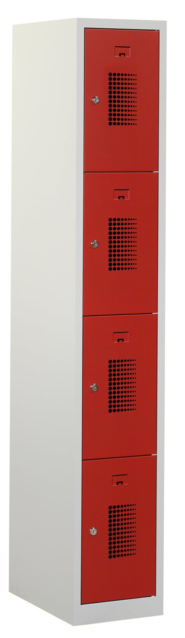 Grijs rode premium locker 180-1.4 met valgrendelslot