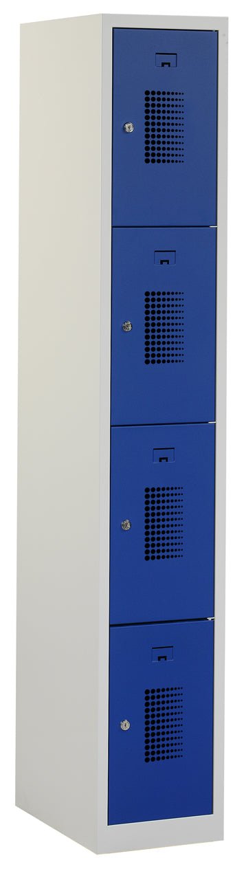Grijs blauwe premium locker 180-1.4 met valgrendelslot