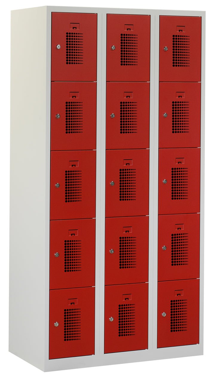 Locker NH 180-3.15 valgrendelslot RAL7035/ RAL3000 van Ceha Europe
