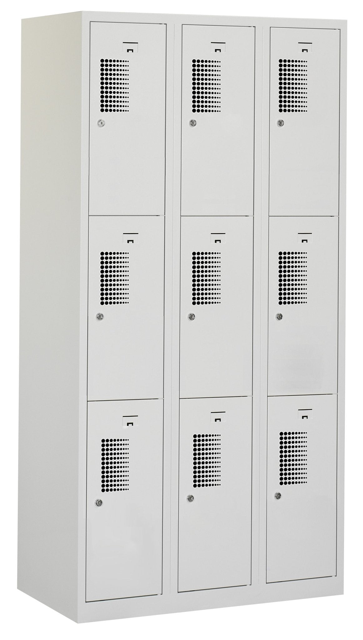 Locker NH 180-3.9 met 9 vakken en valgrendelslot  in RAL7035