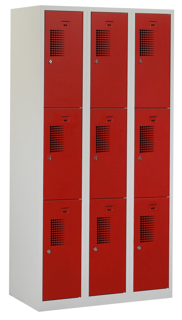 Locker NH 180-3.9 valgrendelslot RAL7035/RAL3000 van Ceha Europe