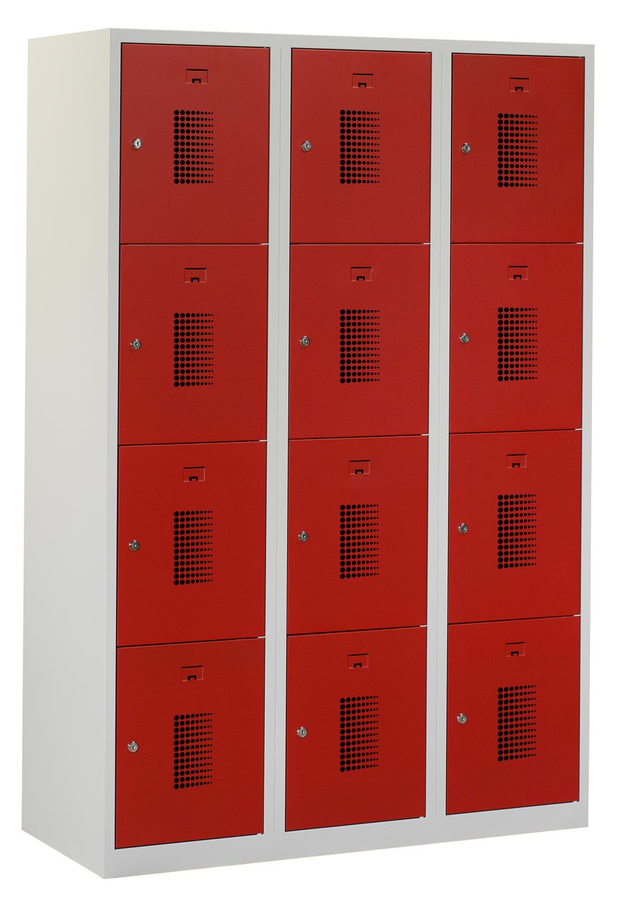 Locker NHT 180-3.12 met valgrendelslot in RAL7035/3000