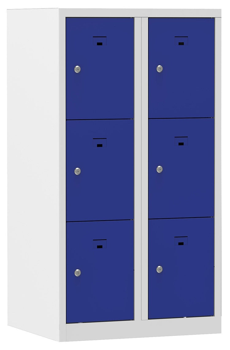 Locker PH 111 met 6 blauwe deuren