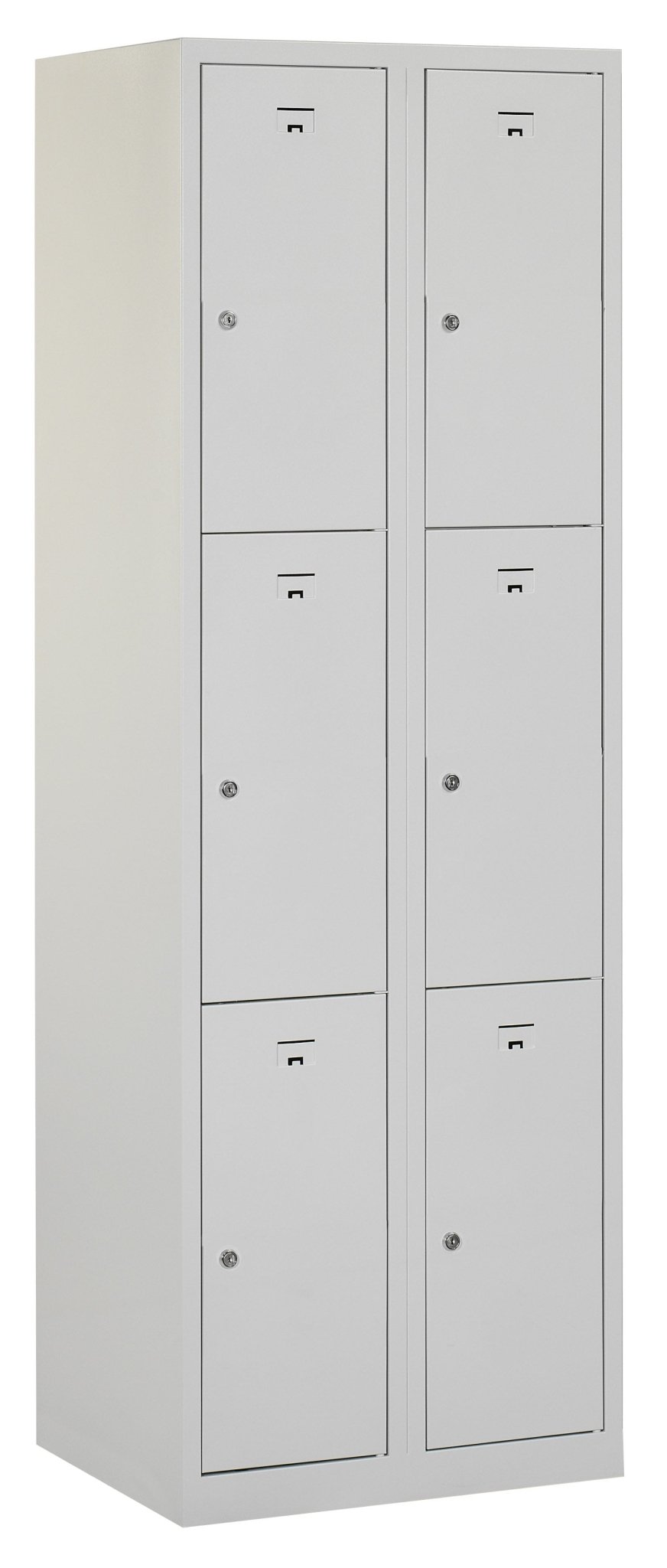 PH locker met 6 compartimenten in volledig grijs