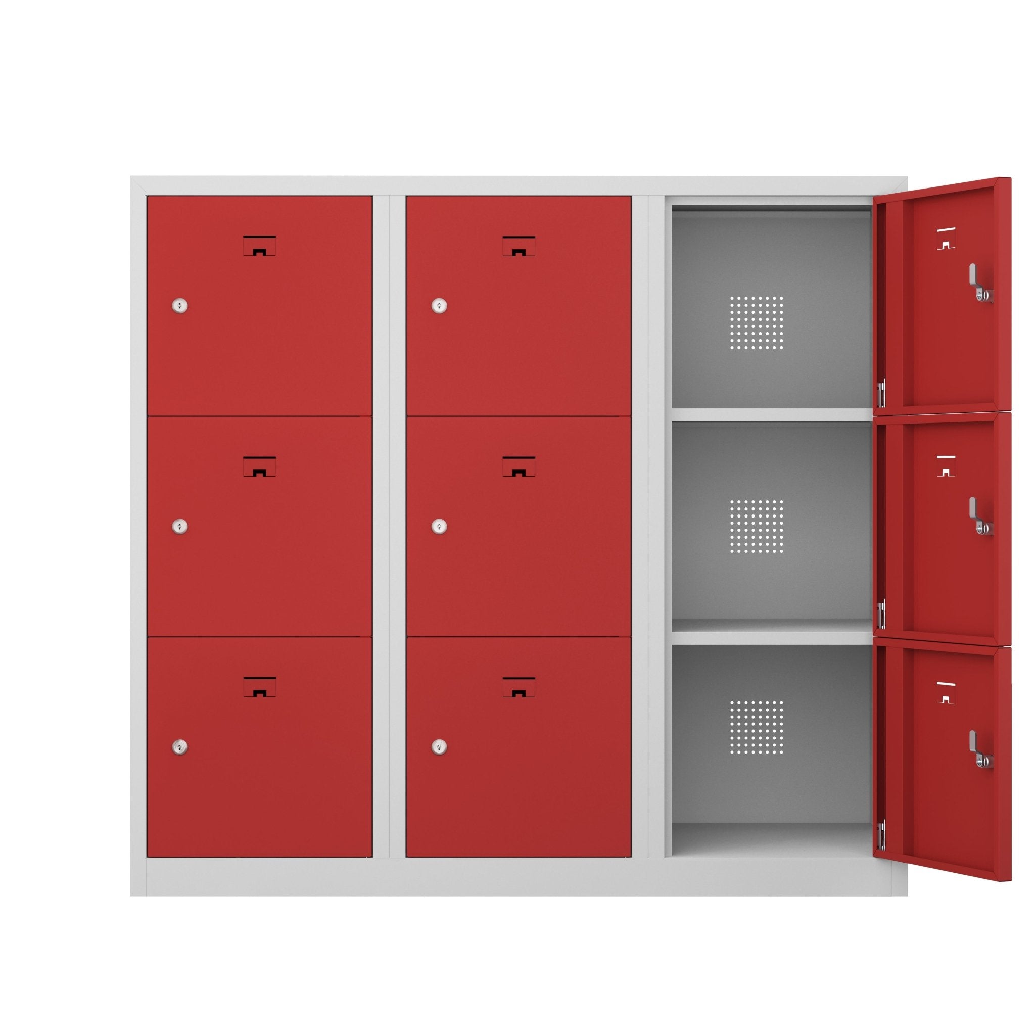 PHT locker met 9 vakken