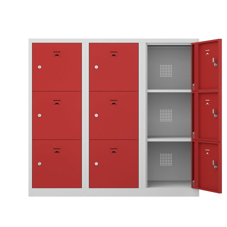 PHT locker met 9 vakken