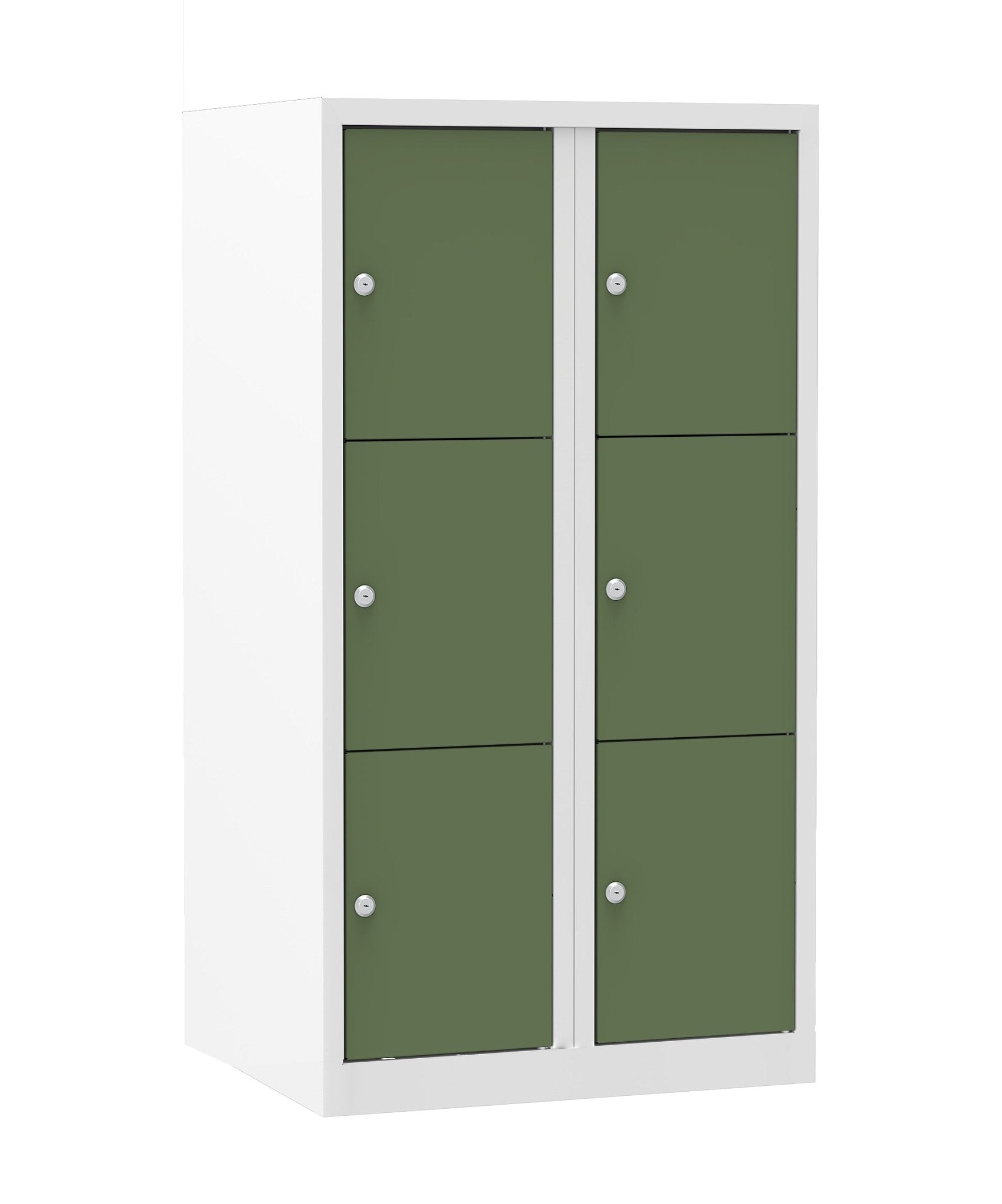 Locker VH Multi-color 111-2.6 met valgrendelslot in RAL9010-RAL6011 van Ceha Europe