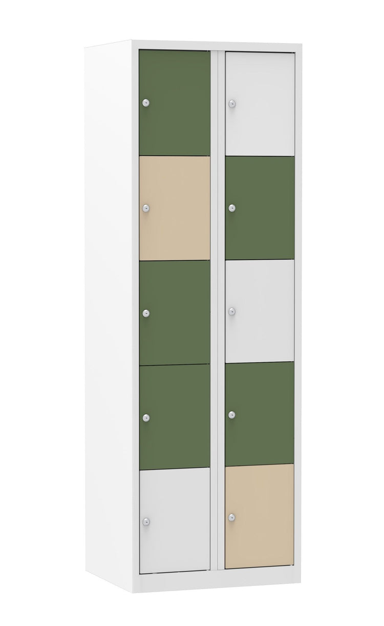 Multi-color locker met valgrendelslot in ral9010