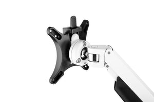 Chicago monitorbeugel enkel wit met universele VESA kop