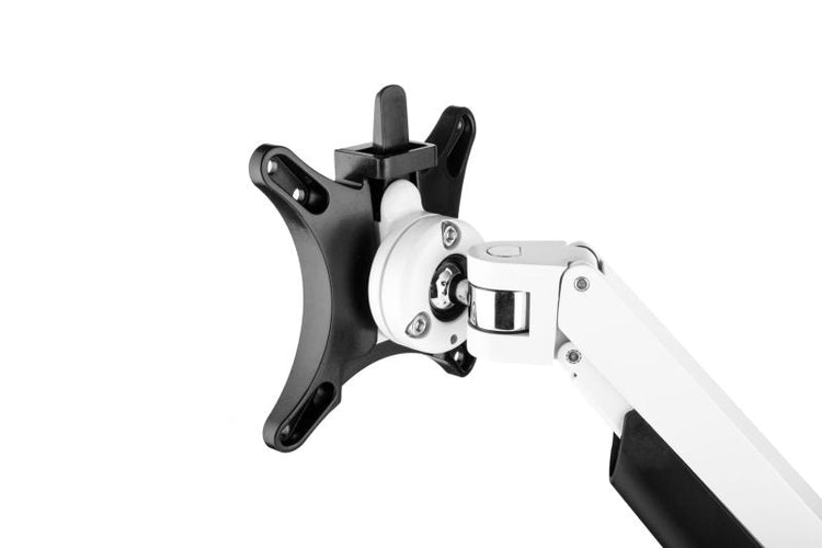 Chicago monitorbeugel enkel wit met universele VESA kop