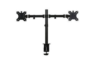 Monitorarm voor 2 schermen zwart