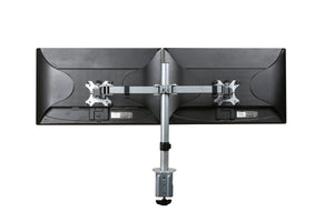 Zilveren monitorarm voor 2 schermen van Ceha Europe