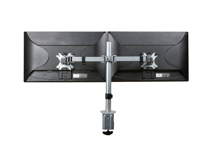 Zilveren monitorarm voor 2 schermen van Ceha Europe