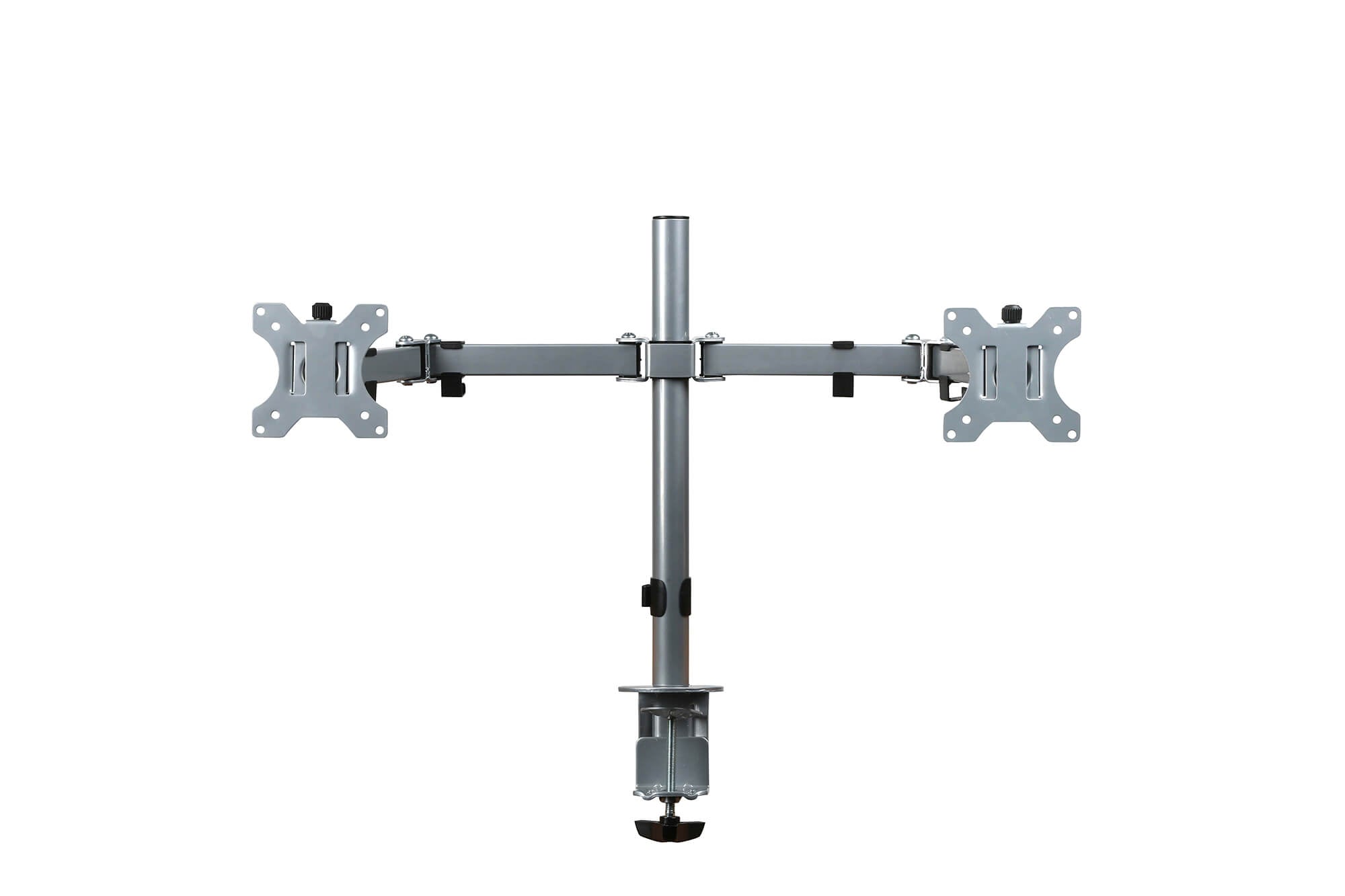 Monitorarm Focus dubbel Zilver met VESA Quick Release