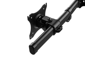 Dynamische monitorarm voor 2 beeldschermen met VESA Quick release