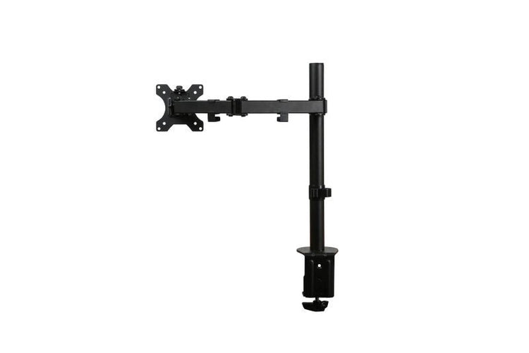 Zwarte dynamische monitorarm voor 1 scherm