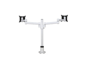 Witte monitorarm Skylon dubbel Wit