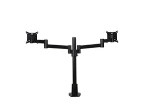 Zwarte Skylon monitorarm dubbel