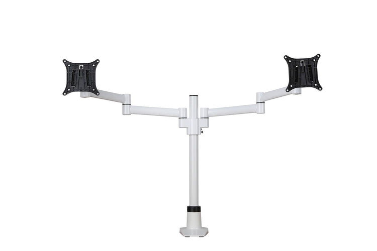 Verstelbare monitorarm Skylon dubbel zilver