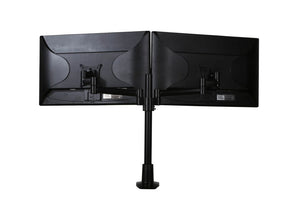 Zwarte monitorhouder Skylon dubbel