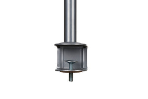 Verstelbare monitorarm Skylon zilver voor werkstations