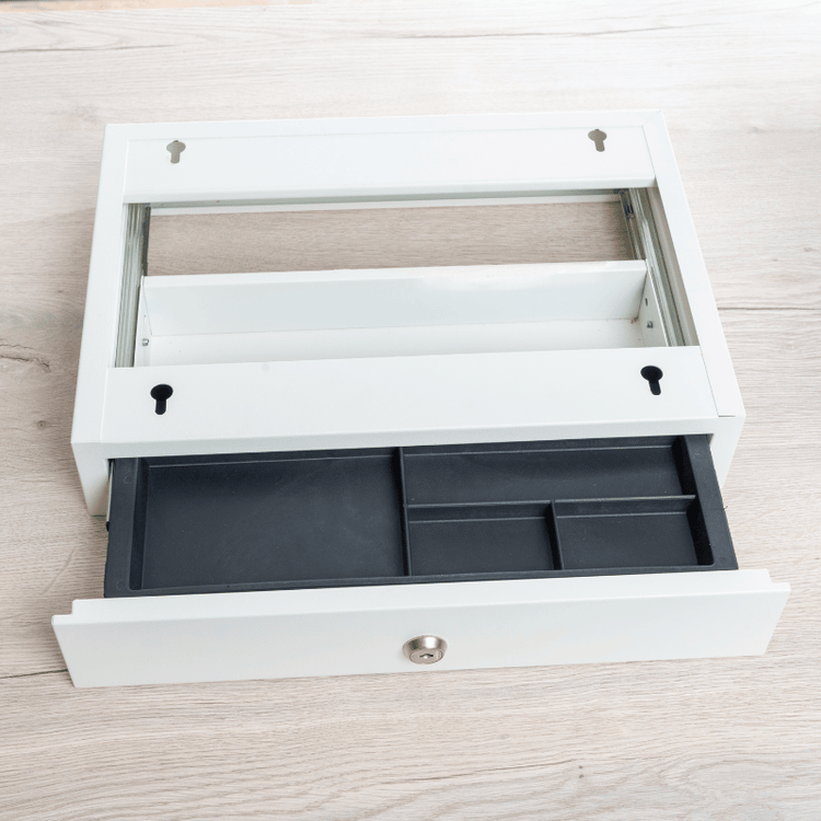 Persoonlijke lade voor werkplek in wit