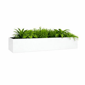 Witte plantenbak 160x50 cm dsda kast