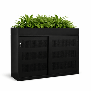 Zwarte plantenbak