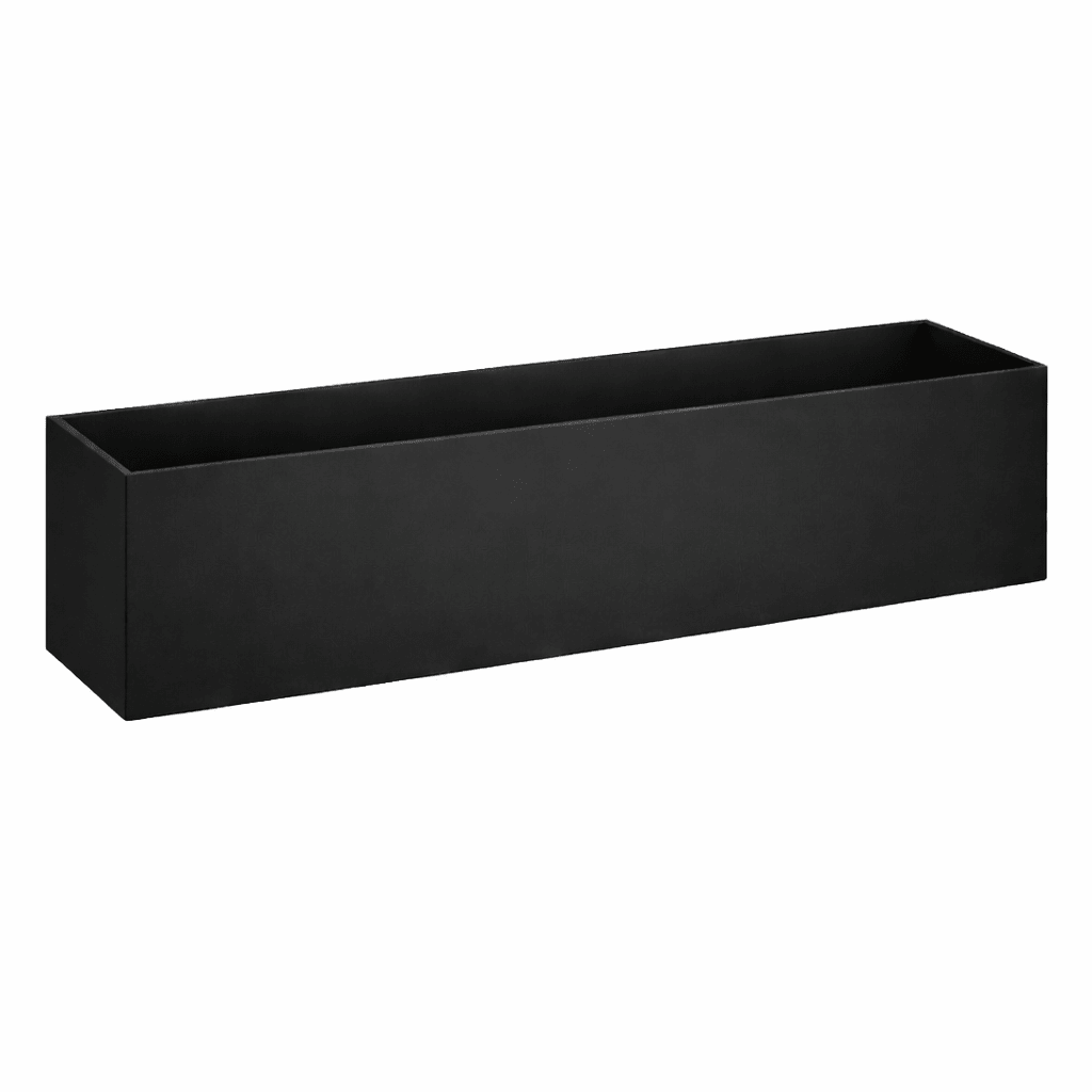 Zwarte plantenbak DSDA 200x50 