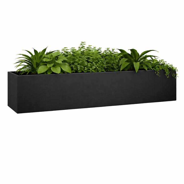 Plantenbak tbv akoestische schuifdeurkast DSDA 200x50 9005