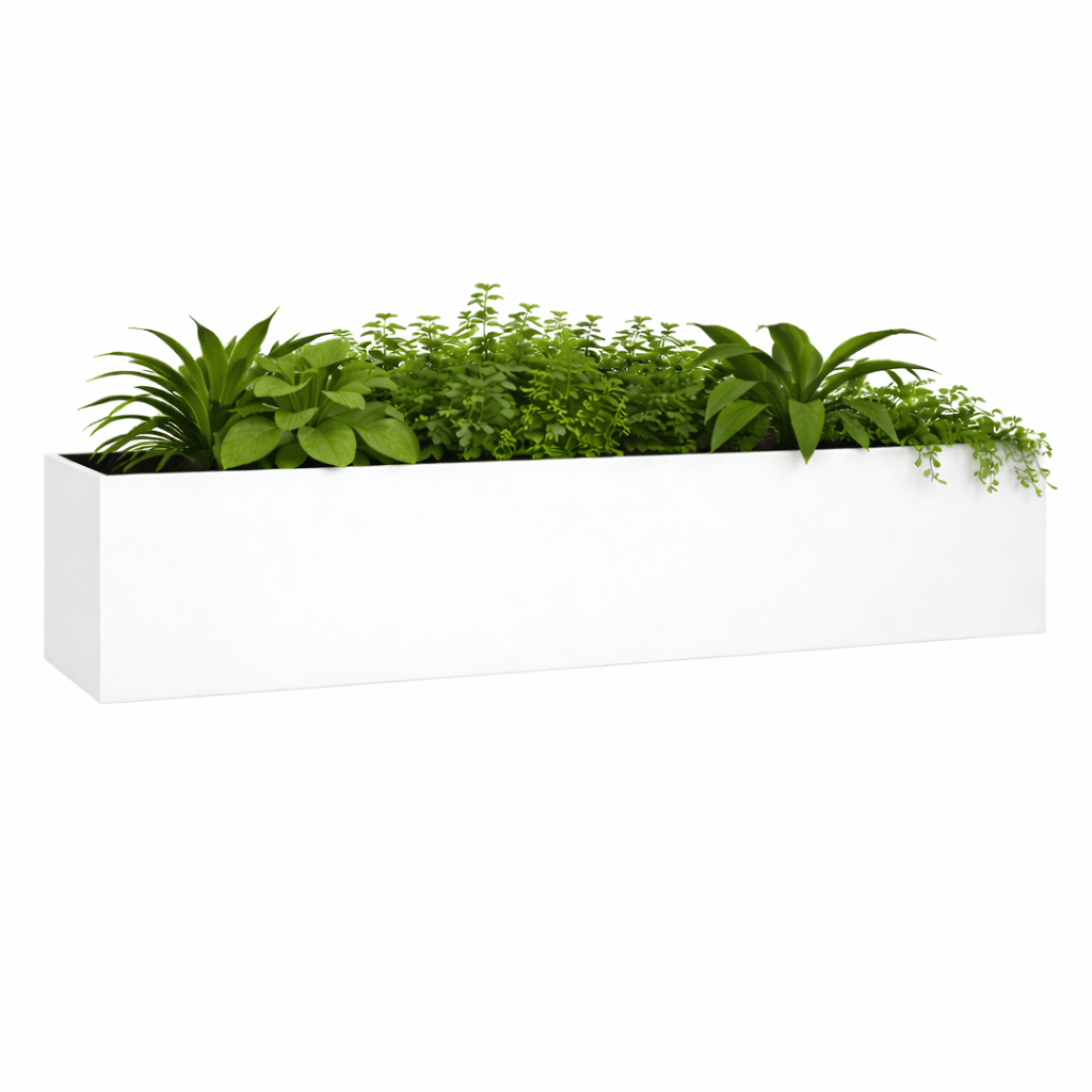 Witte plantenbak DSDA kast