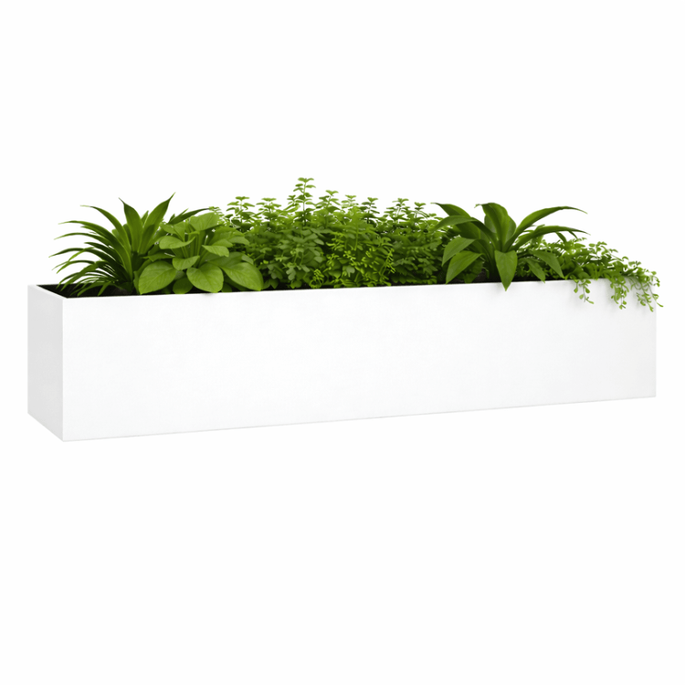 Witte plantenbak DSDA kast