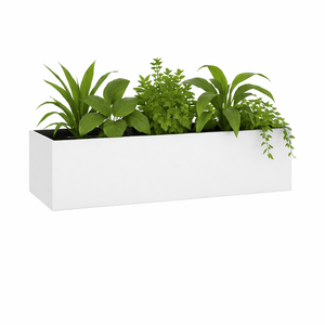 Witte plantenbak CHS roldeurkast