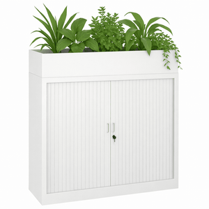 Plantenbak wit CHS roldeurkast