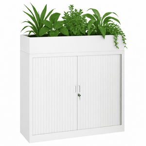 Witte plantenbak chs roldeurkast
