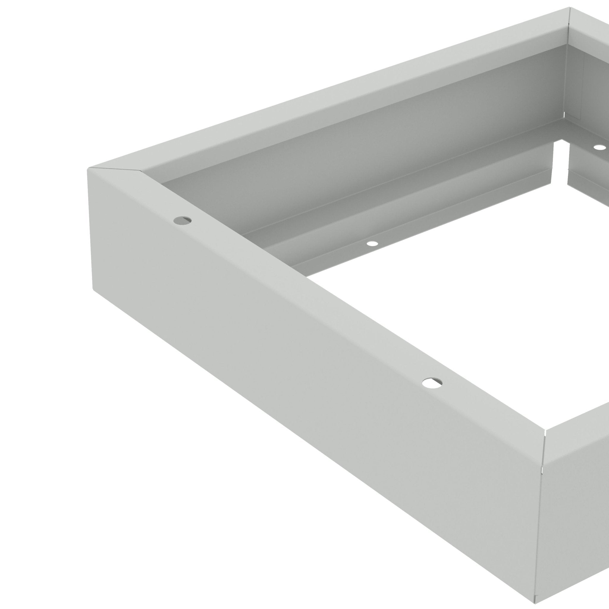 Detail van plint voor locker OKK40 in grijs